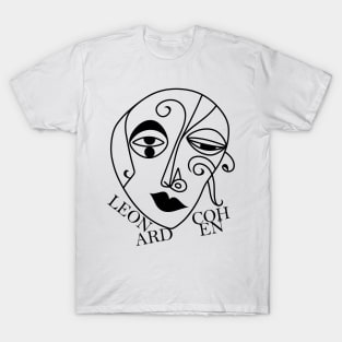 Leonard Cohen /  Aesthetic Fan Art Design T-Shirt